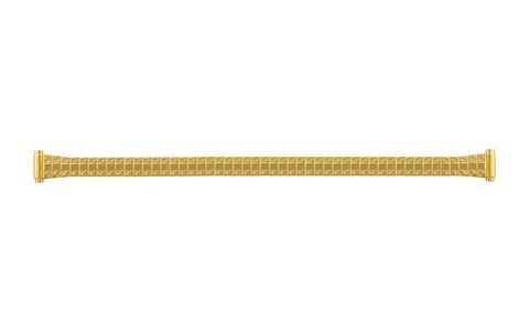 Hadley Roma Women's Goldtone Textured Metal Expansion Watch Band