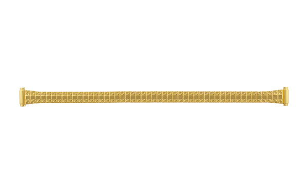 Hadley Roma Women's Goldtone Textured Metal Expansion Watch Band
