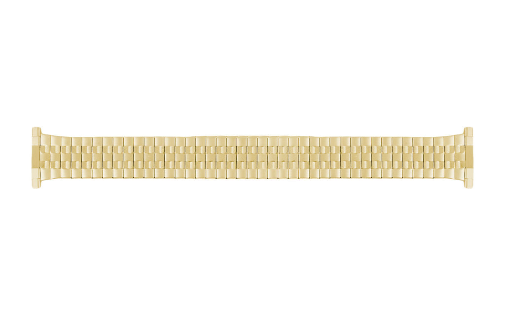 Hadley Roma Women's Goldtone Dual Finish Metal Expansion Watch Band