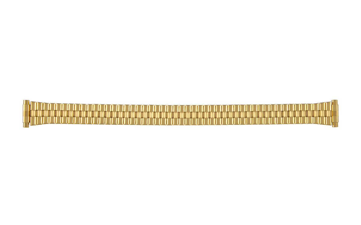 Hadley Roma Women&#39;s Goldtone Metal Expansion Watch Band
