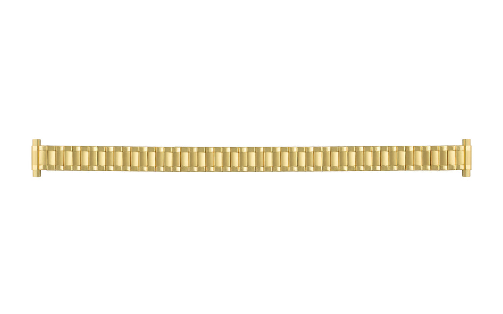Hadley Roma Women's Goldtone Straight End Metal Expansion Watch Band