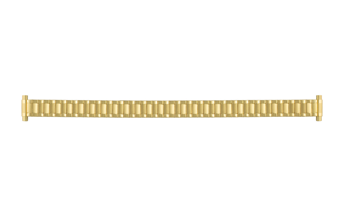 Hadley Roma Women&#39;s Goldtone Straight End Metal Expansion Watch Band