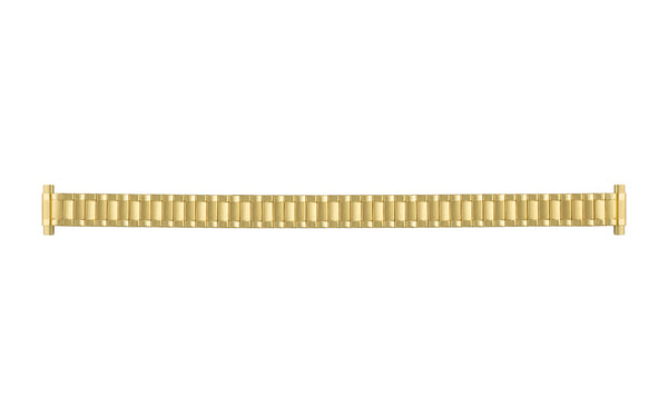 Hadley Roma Women's Goldtone Straight End Metal Expansion Watch Band