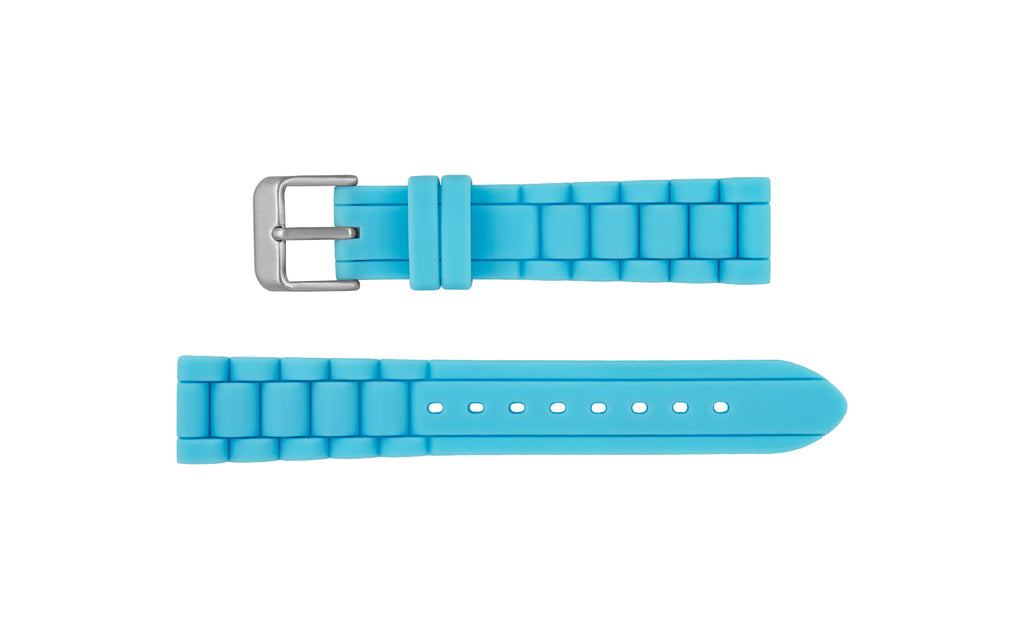 Hadley-Roma Women's Turquoise Silicone Watch Band