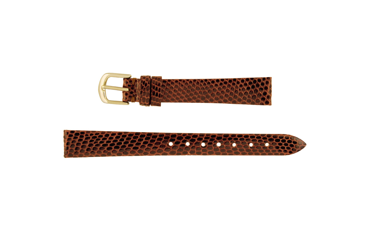 Hadley-Roma Women&#39;s Tan Genuine Java Lizard Watch Strap