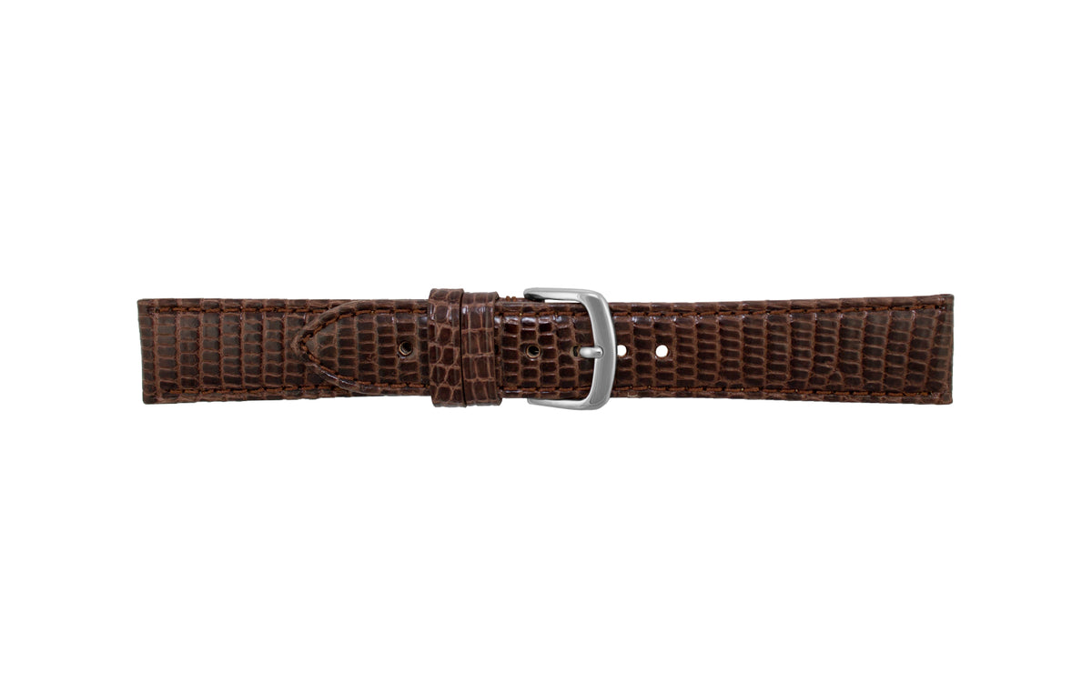 Hadley-Roma Women&#39;s Brown Genuine Java Lizard Watch Strap