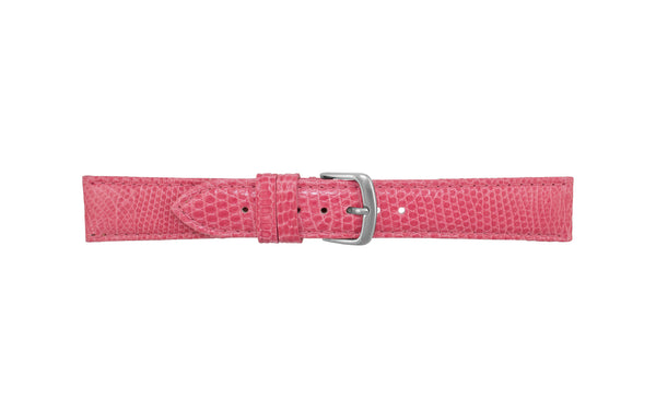 Hadley-Roma Women's Pink Genuine Java Lizard Watch Strap