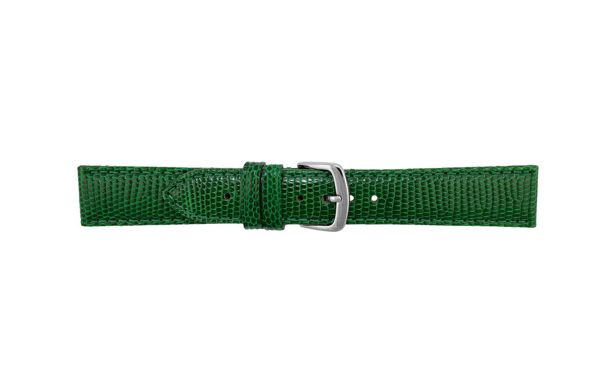 Hadley-Roma Women&#39;s Green Genuine Java Lizard Watch Strap