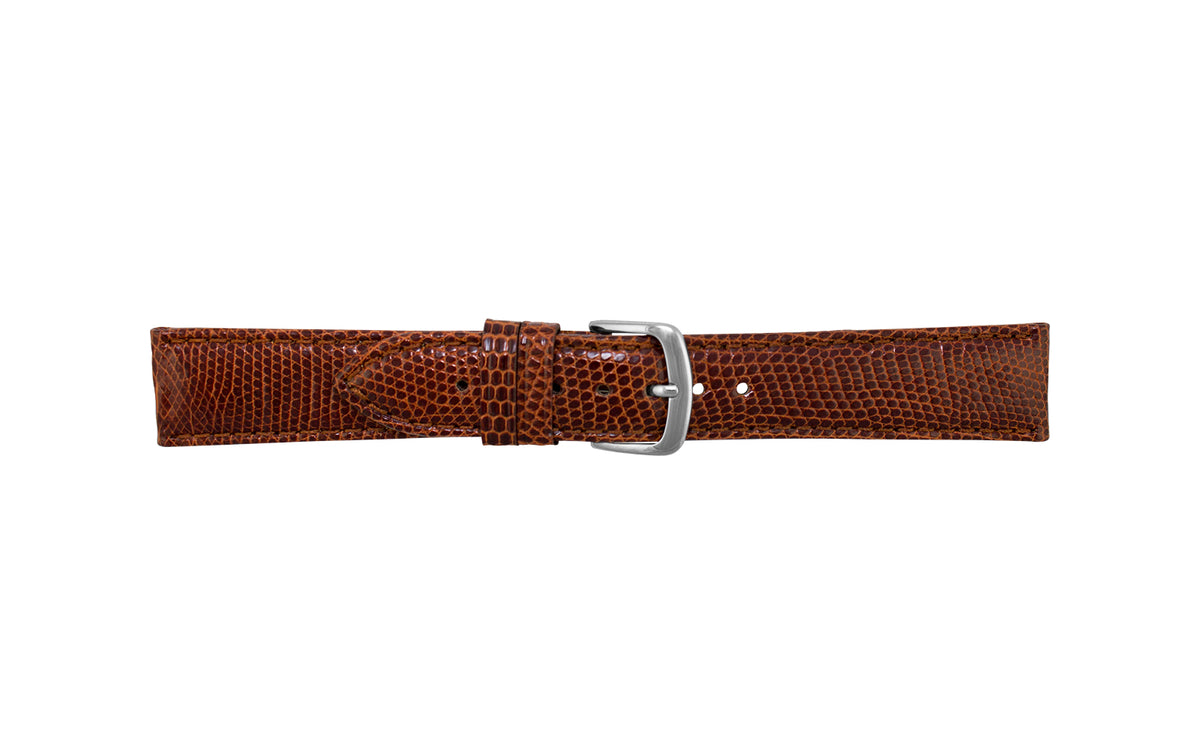 Hadley-Roma Women&#39;s Tan Genuine Java Lizard Watch Strap
