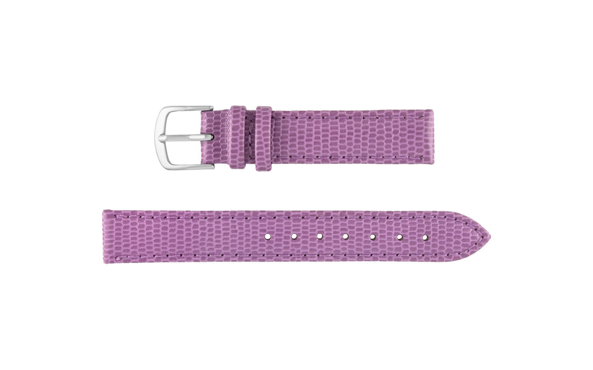 Hadley-Roma Women&#39;s Purple Lizard Grain Leather Watch Strap