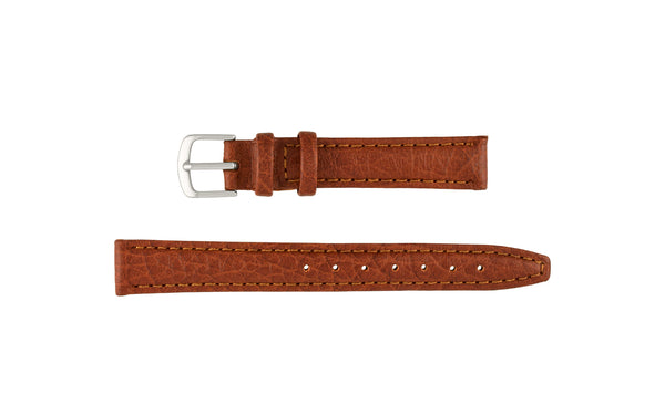 Hadley-Roma Women's Tan Genuine Textured Leather Watch Strap