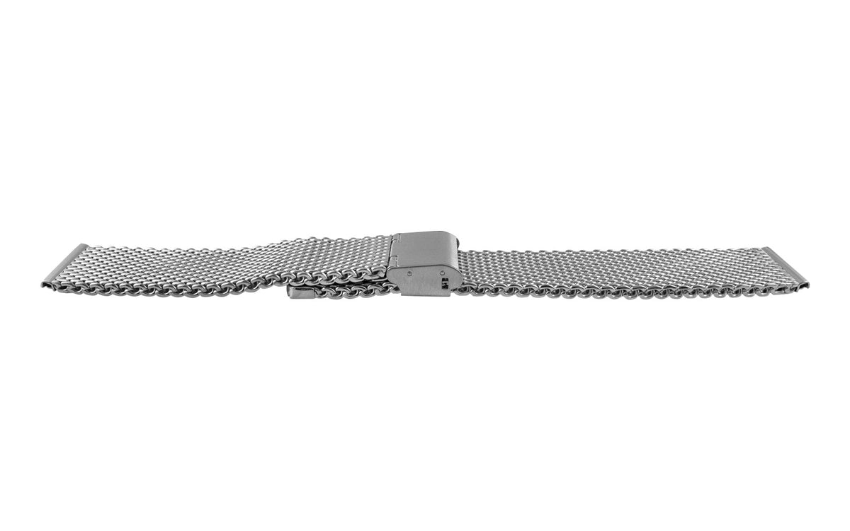 Hadley-Roma Men&#39;s Stainless Steel Metal Mesh Bracelet Watch Band