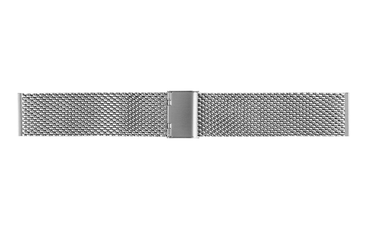 Hadley-Roma Men&#39;s Stainless Steel Straight End Metal Mesh Bracelet Watch Band MB3846WSE