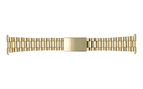 Hadley-Roma Men's Goldtone Rolex President® Style Straight End Metal Bracelet Watch Band