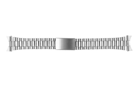 Hadley-Roma Men's Stainless Steel Rolex President® Style Curved End Metal Bracelet Watch Band