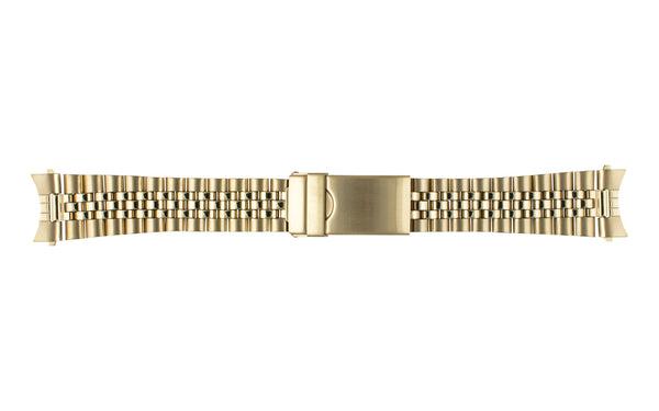Hadley-Roma Men's Goldtone Rolex Jubilee® Style Metal Bracelet Watch Band