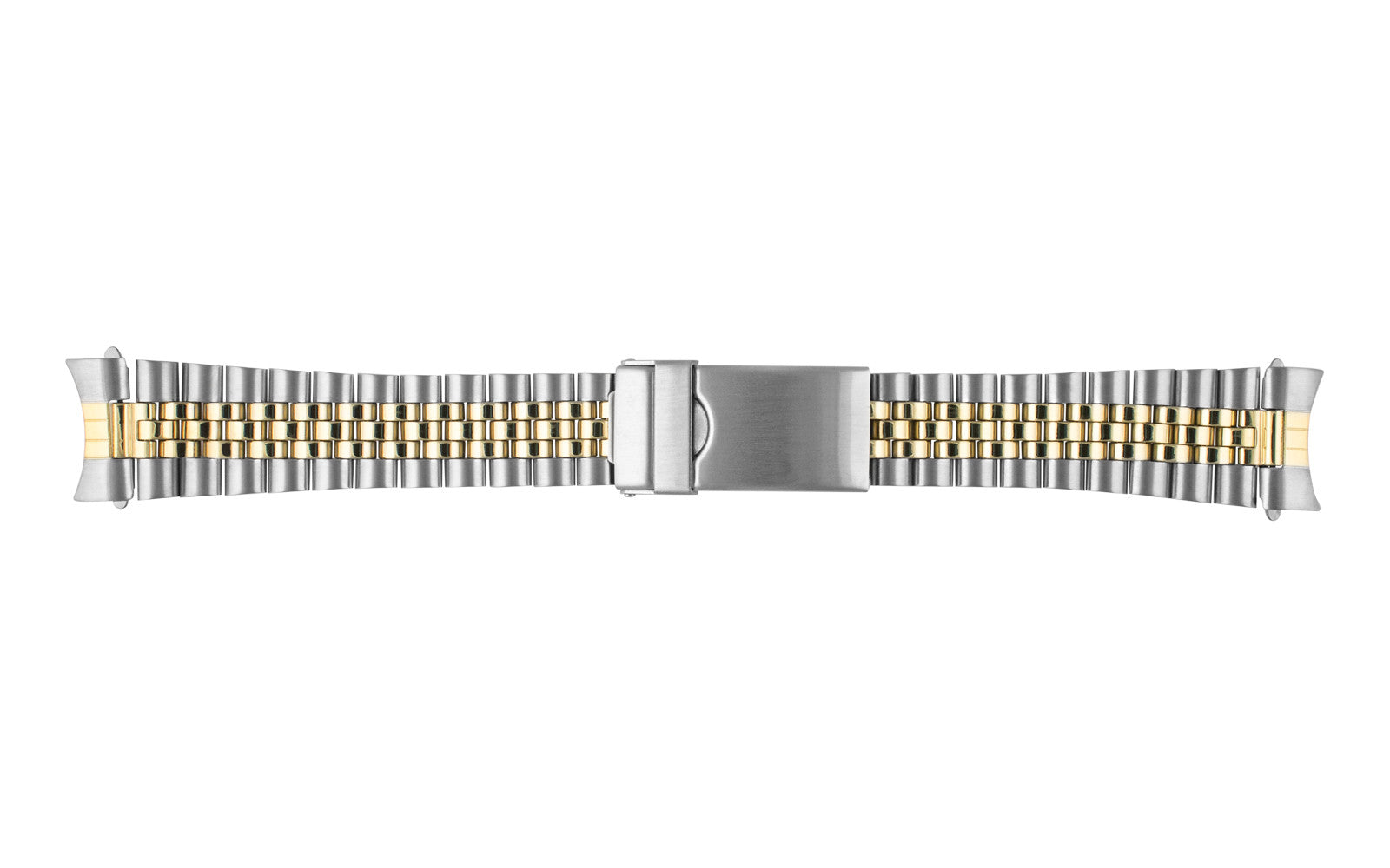 Hadley Roma Two Tone Rolex Jubilee Style Metal Bracelet Watch Band