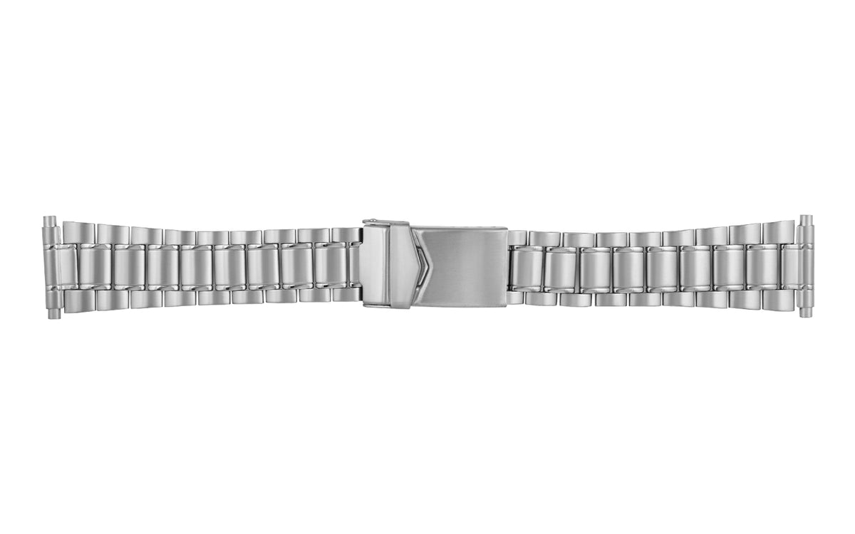 Hadley-Roma Men&#39;s Stainless Steel Metal Link Bracelet Watch Band
