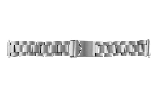 Hadley-Roma Men's Stainless Steel Rolex Oyster® Style Straight End Metal Bracelet Watch Band