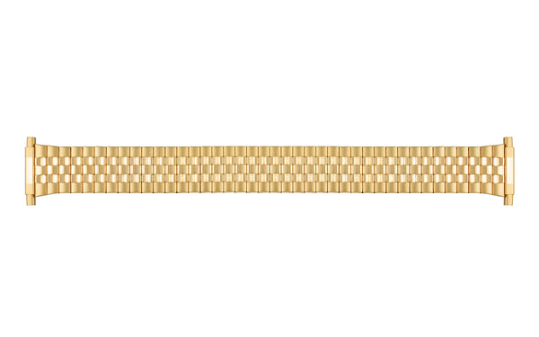 Hadley-Roma Men's Goldtone Dual Finish Metal Expansion Watch Band