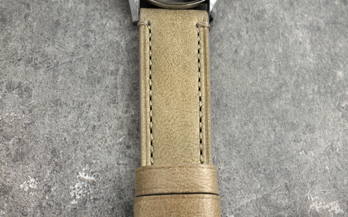 Fleurus France - Men&#39;s Natural Camel Leather Watch Strap