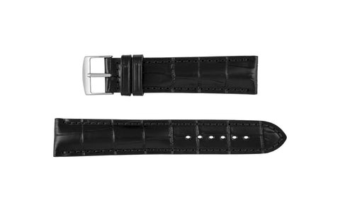 Fleurus France - Men's Black Alligator Grain Leather Watch Strap
