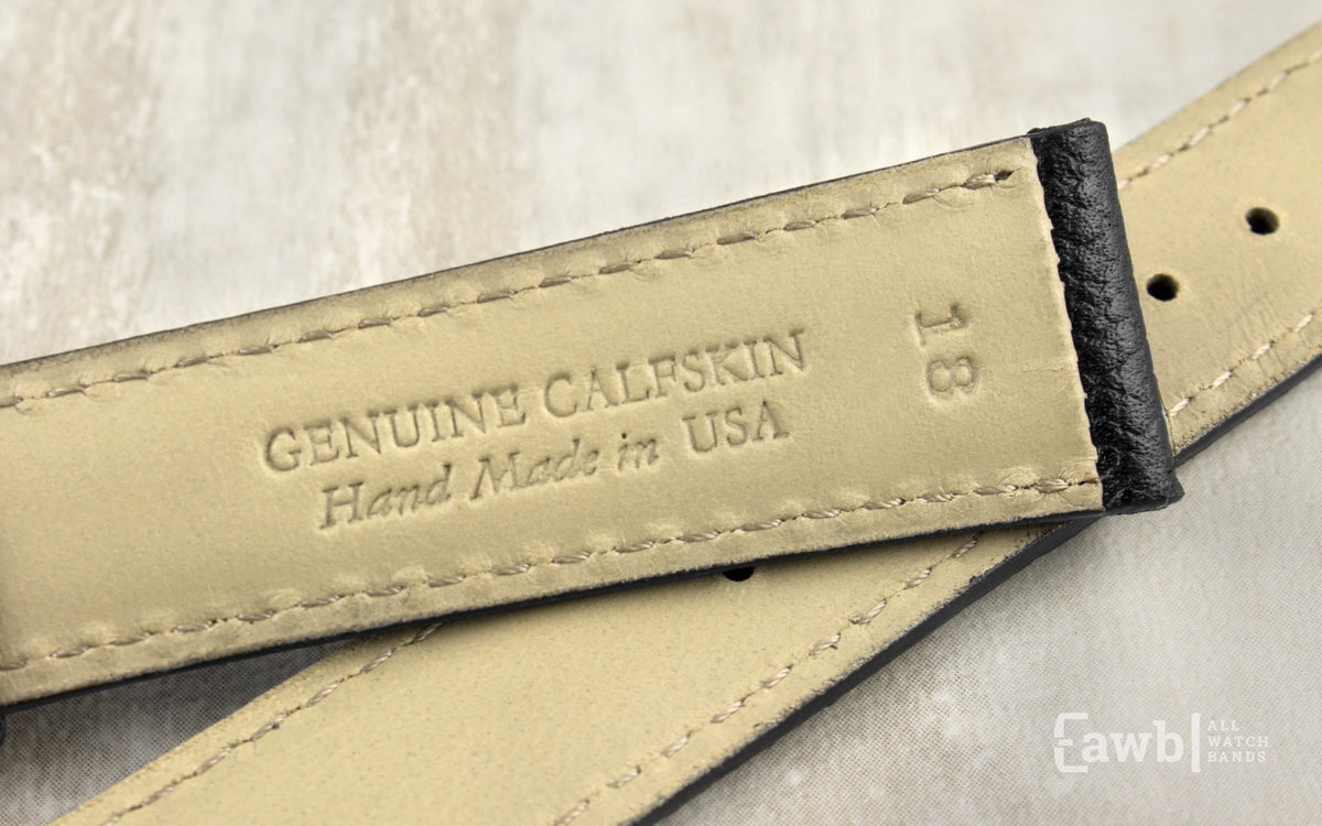 Hadley Men&#39;s Black Hermès™ Leather Watch Strap