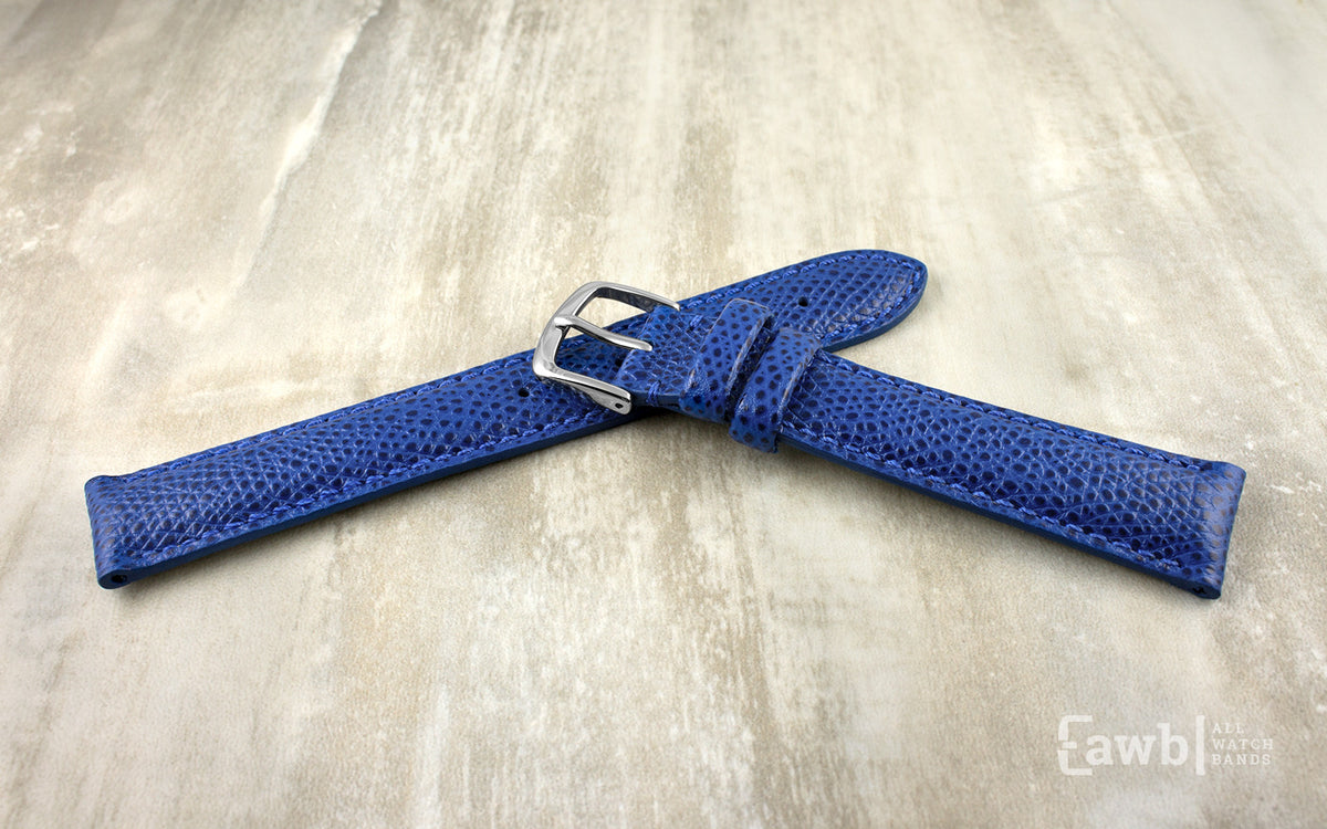 Hadley Men&#39;s Royal Blue Hermès™ Leather Watch Strap