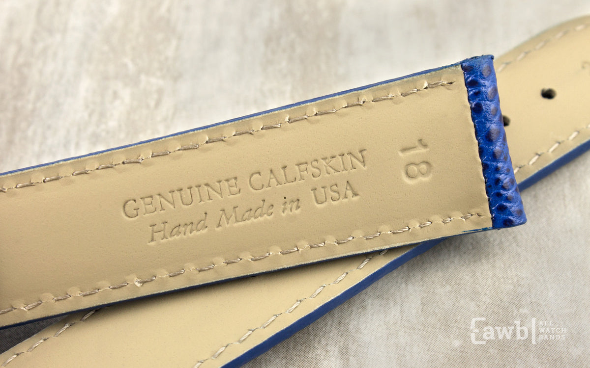 Hadley Men&#39;s Royal Blue Hermès™ Leather Watch Strap