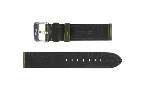 Hadley Men's Olive High Polished Glazed Leather Watch Strap