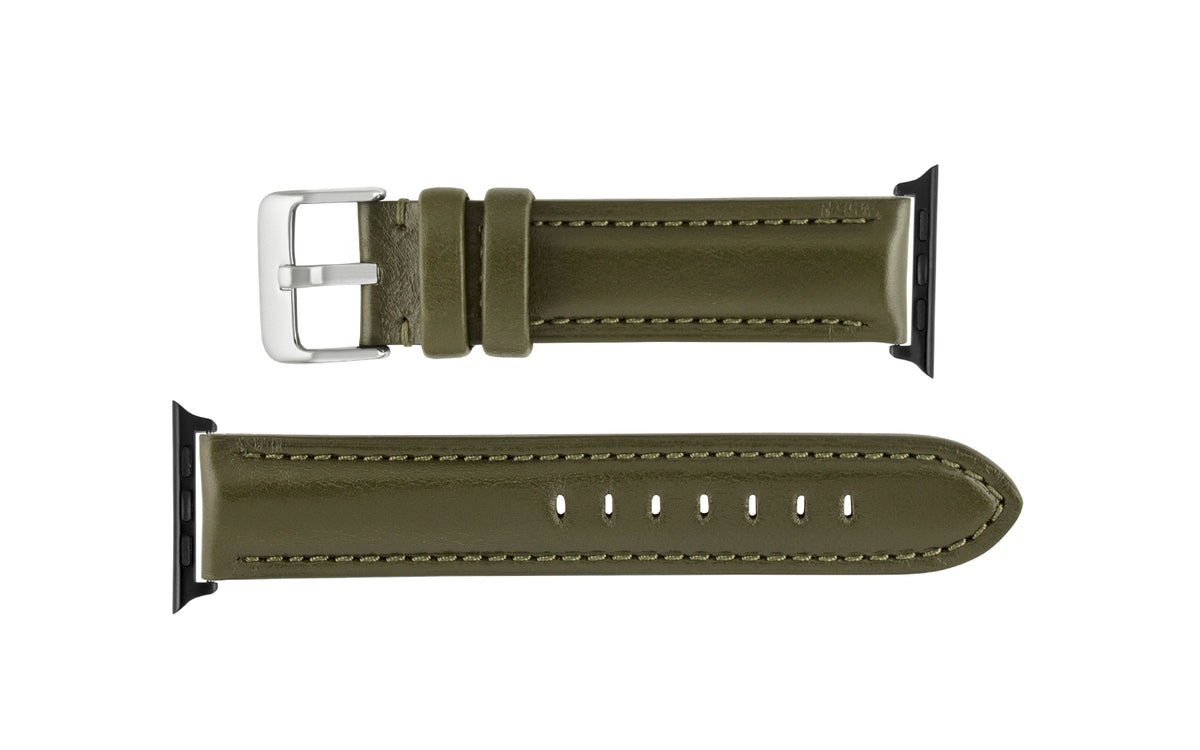 Apple Watch Strap - Olive Polished Artisan Genuine Leather