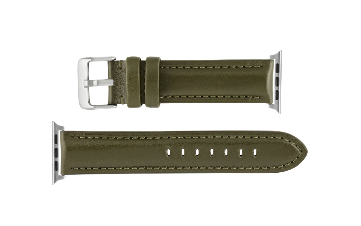 Apple Watch Strap - Olive Polished Artisan Genuine Leather