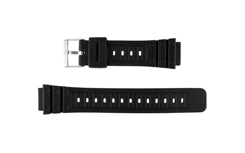 AWB Men's Black 18mm PVC Rubber G Shock® Style Watch Band