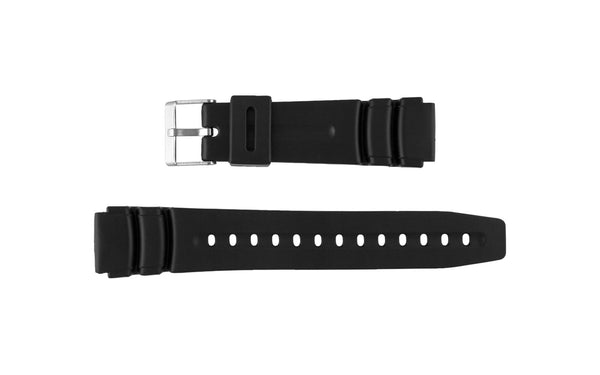 AWB Men's Black PVC Rubber Indiglo/Marlin® Style Watch Band