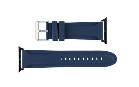 Apple Watch 42/44/45mm Strap - Blue Silicone