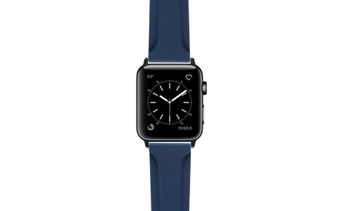 Apple Watch 42mm & 44mm Strap - Blue Genuine Silicone