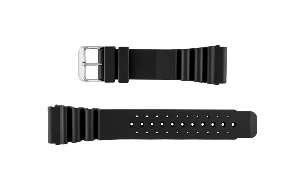 AWB Men's Black Genuine Rubber ProMaster® Style Watch Strap