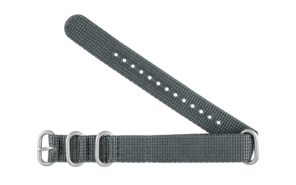 AWB Gray One-Piece Nylon Watch Strap