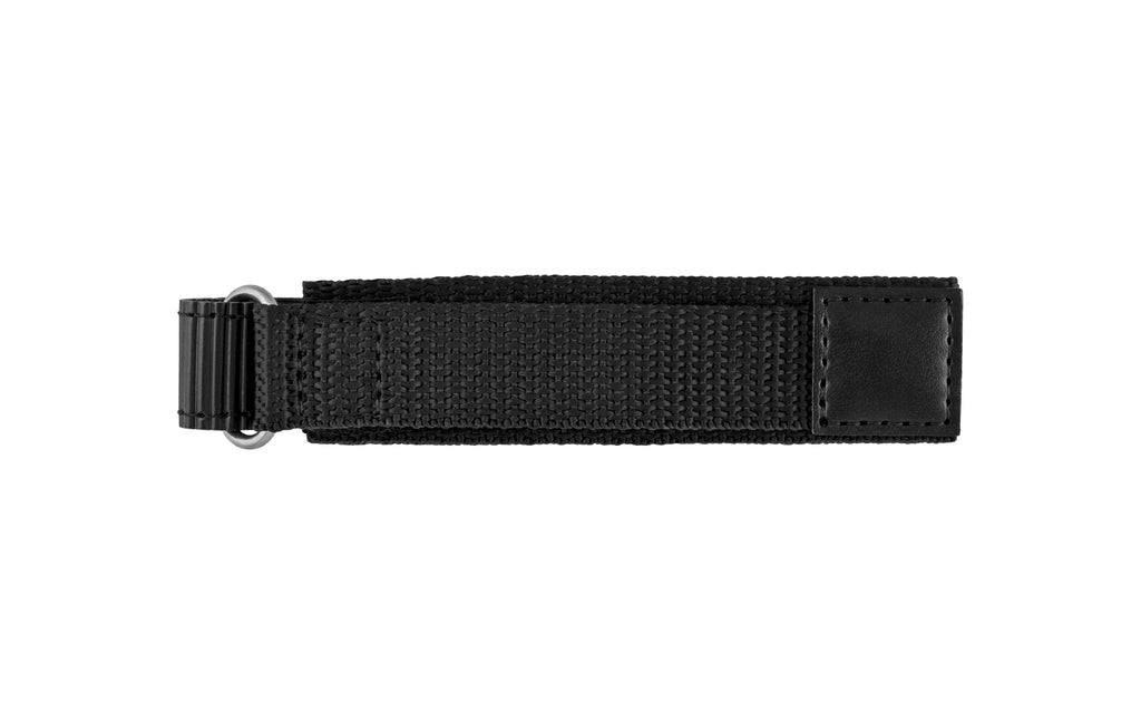 AWB Men's Black One-Piece Nylon Velcro Wrap Watch Band