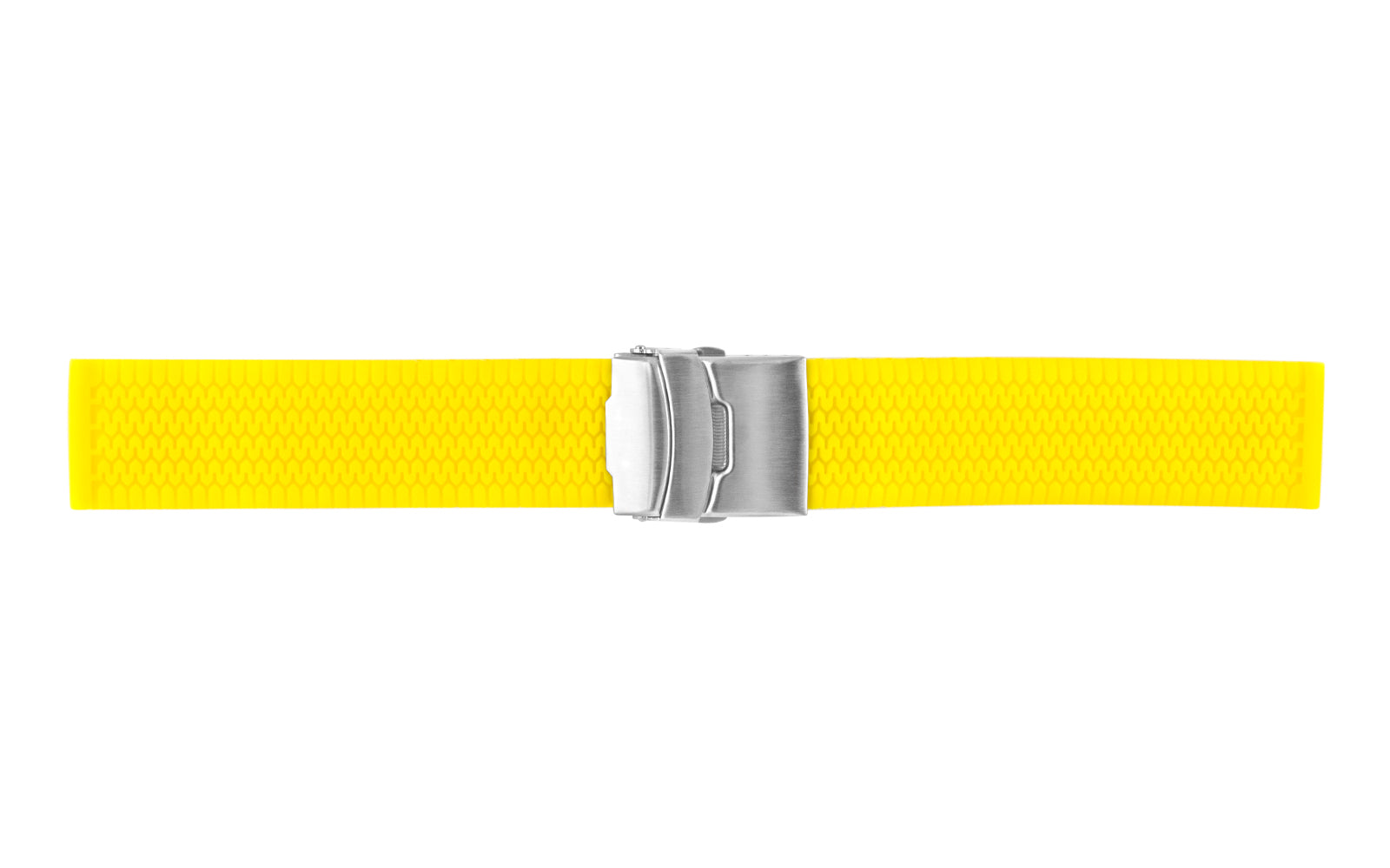 Yellow silicone watch on sale band