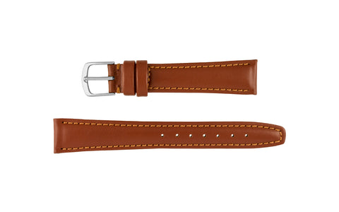 Hadley-Roma Men's Brown Hypoallergenic Genuine Leather Watch Strap