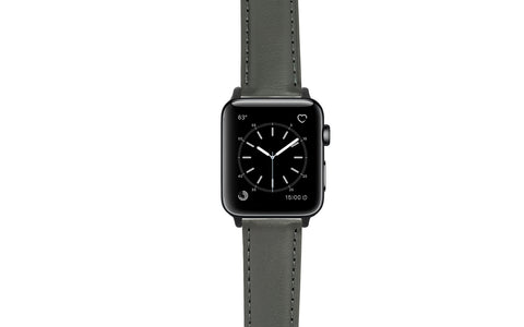Apple Watch 38mm & 40mm Strap - Gray Genuine Leather
