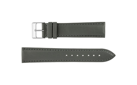 AWB Men's Gray Smooth Italian Leather Watch Strap