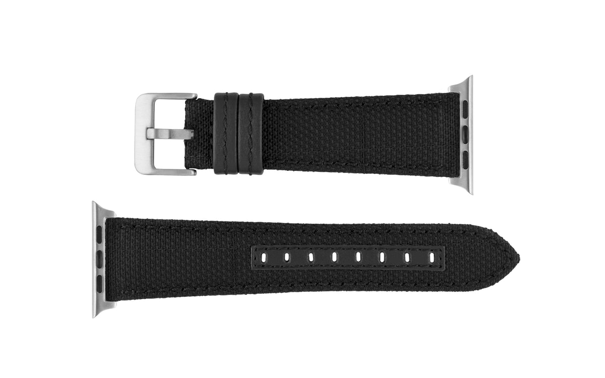 Apple Watch Strap - Black Ballistic Lorica Fiber