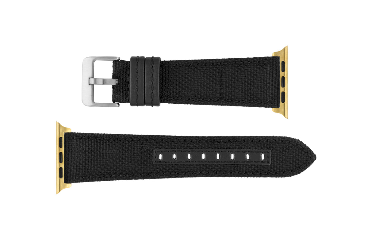 Apple Watch Strap - Black Ballistic Lorica Fiber