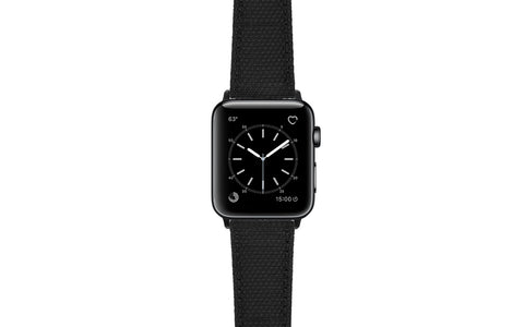 Apple Watch 42/44/45mm Strap - Black Ballistic Lorica