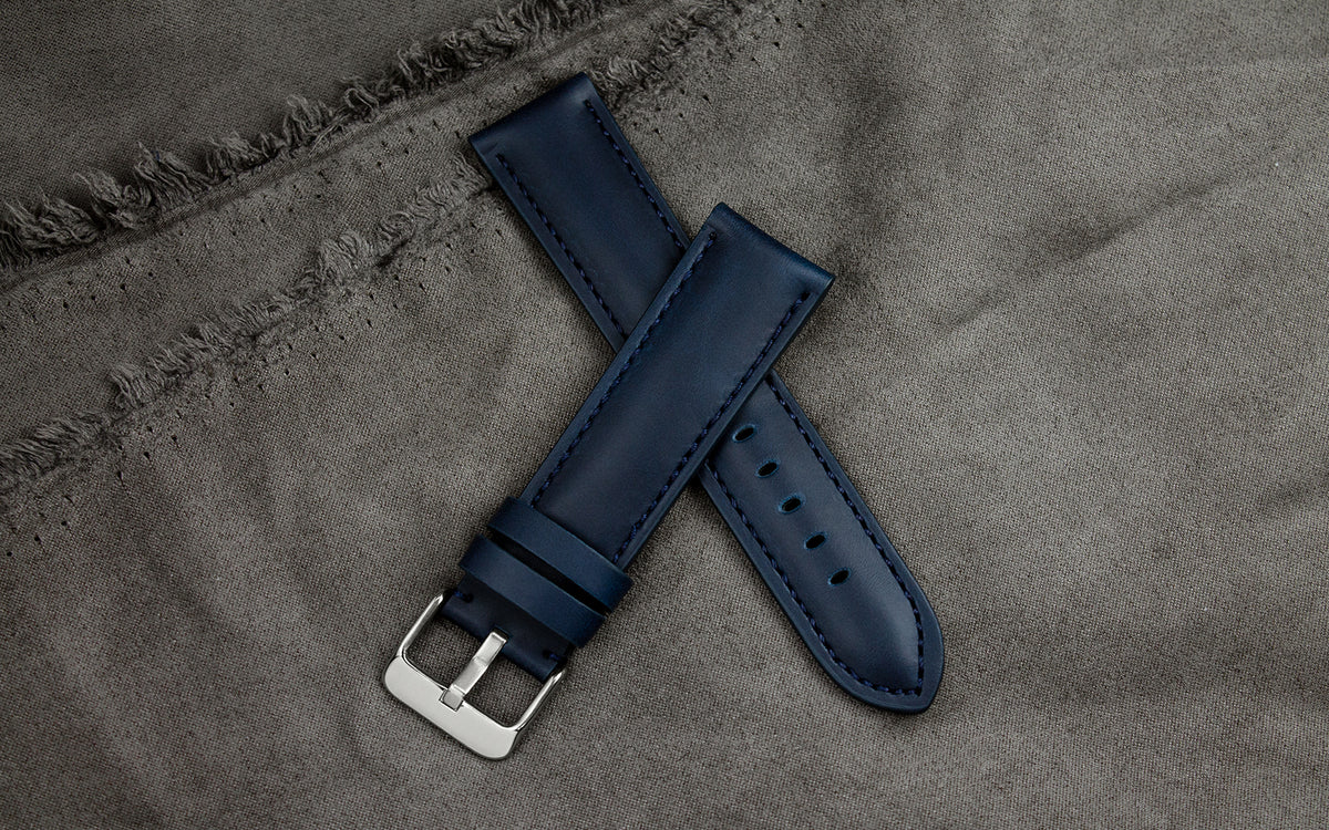 Hadley Men&#39;s Navy Microfiber Vegan Watch Strap