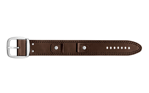 Hadley-Roma Men's Brown Vintage Cuff Genuine Leather Watch Strap