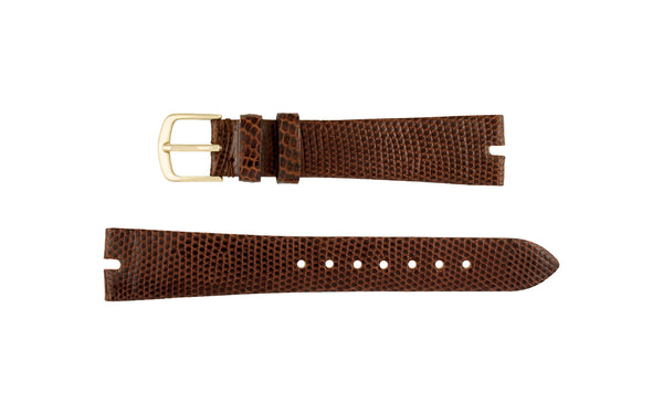 Hadley-Roma Men's Brown Gucci® Style Genuine Java Lizard Watch Strap