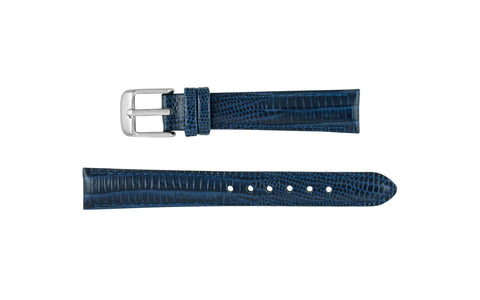DB Straps Women's Navy Blue Teju Lizard Grain Leather Watch Strap